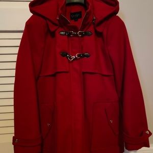 Women’s Red Peacoat